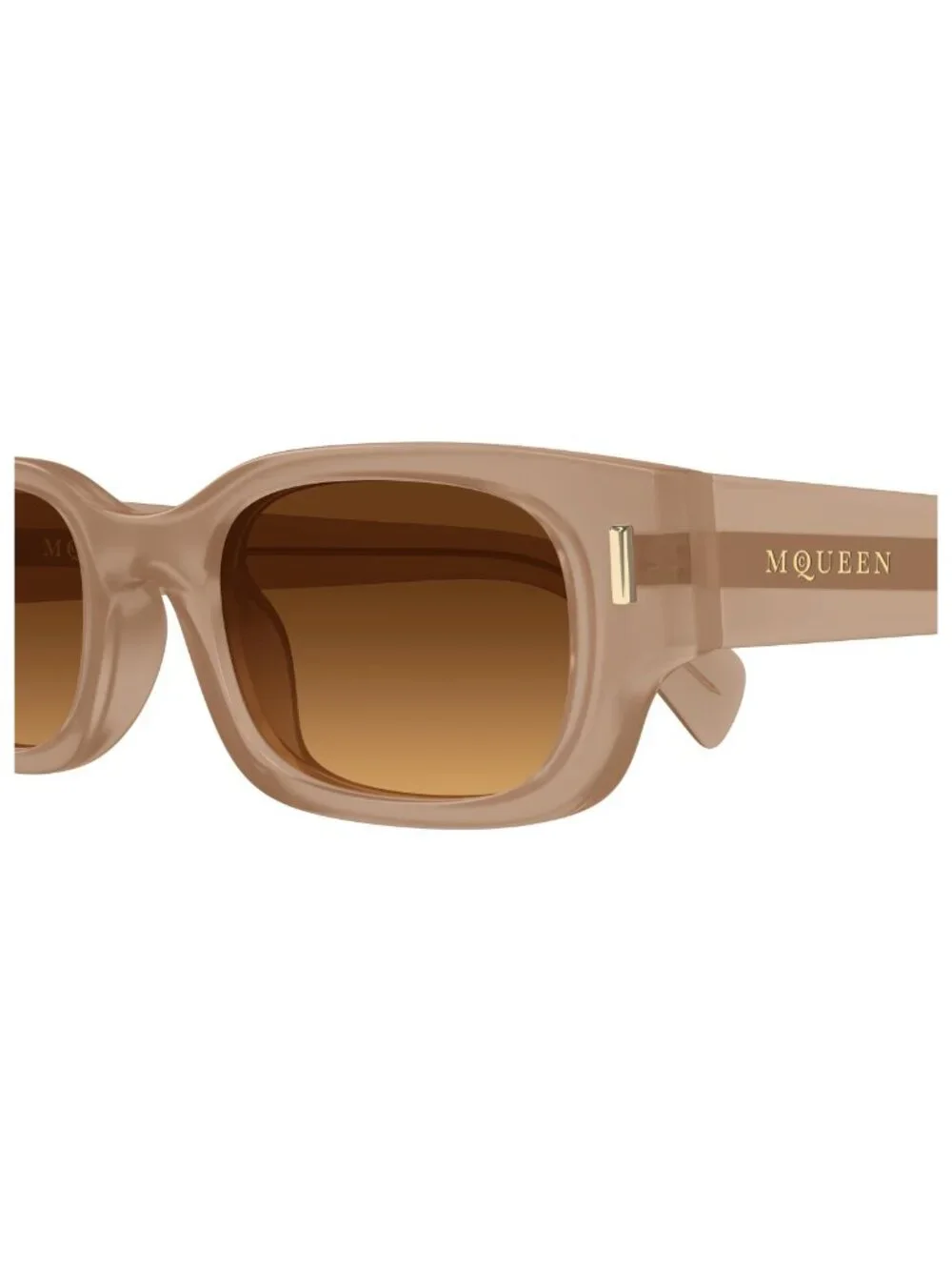 New Alexander McQueen Unisex Sunglasses Brown Lens Acetate Frame AM0549S 003 50